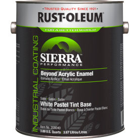 Acrylic Enamel Paint, 1 Gallon Can, Satin White Pastel