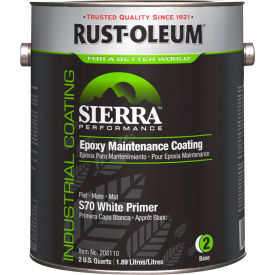 Water-Based Epoxy Acrylic Primer, 1 Gallon Can, Flat White Pastel