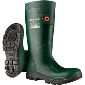 FieldPro Purofort Full Safety Boots, Steel Toe, 15"H, Size 13, Green