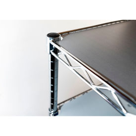 Polypropylene Shelf Liner, 42"W x 14"D, Gray