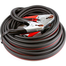 Heavy Duty Battery Jumper Cable, 4T AWG, 12'L, Black/Red
