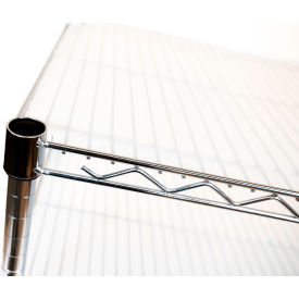 Polypropylene Pentagon Shelf Liner, 42"W x 24"D, Translucent
