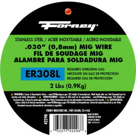 ER308L Stainless Steel MIG Welding Wire, .030" Dia. x 2 lb. Spool