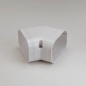 Slimduct 45 Degree Flat Elbow, 5-1/4"L x 4-1/4"W x 3"H, White
