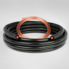 Line Set, 1/2" Suction Insulation, 1/4" OD x 3/8" OD x 25'L, Black