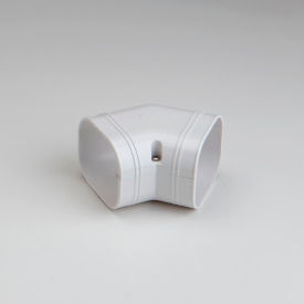 Slimduct 77 45 degree Flat Elbow, 4-1/4"L x 3-1/4"W x 2-5/8"H, White