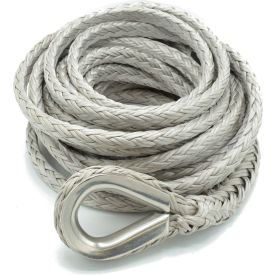 1/2" Dia. x 100'L Synthetic Winch Line with Stainless Steel Thimble