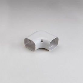 77 90° Flat Elbow, 5"L x 2-5/8"W x 5"H, White