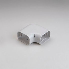 Slimduct 100 90 Degree Flat Elbow, 6"L x 3"W x 6"H, White