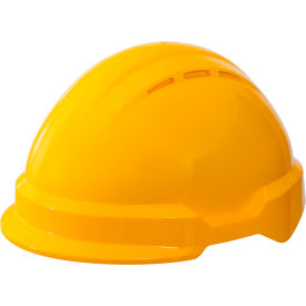 Americana Climbing PEAK Safety Helmet, Type 2, 4-Point Mega Ratchet Suspension, Yellow