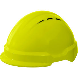 Americana Climbing WIND Safety Helmet, Type 2, 4-Point Ratchet Suspension, Hi-Viz Yellow