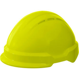 Americana Climbing PEAK Safety Helmet, Type 2, 4-Point Ratchet Suspension, Hi-Viz Yellow