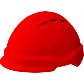 Americana Climbing WIND Safety Helmet, Type 2, 4-Point Mega Ratchet Suspension, Red