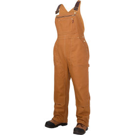 Stretch Unlined Bib Overall, M, Brown