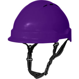 Americana Climbing WIND Safety Helmet, Type 2, 4-Point Mega Ratchet Suspension, Purple