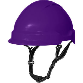 Americana Climbing PEAK Safety Helmet, Type 2, 4-Point Mega Ratchet Suspension, Purple