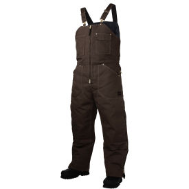 Insulated Bib Overall, 5XL, Dark Brown