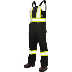 Insulated Safety Bib Overall, M, Black