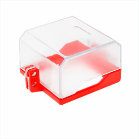 Control Panel Lockout For 2-3/4"W Panels, Plastic, Red