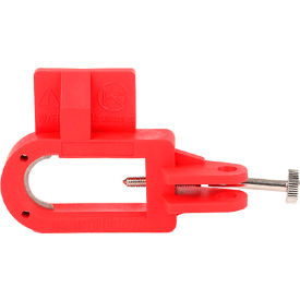 Large Flip Switch Lockout, Steel/Plastic, Red