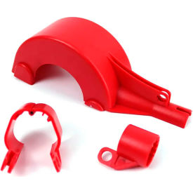 Knife Switch Lockout, Plastic, Red