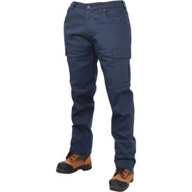 360° Stretch Waist Flex Twill Cargo Pants, 32"L Inseam x 36"-37" Waist, Navy