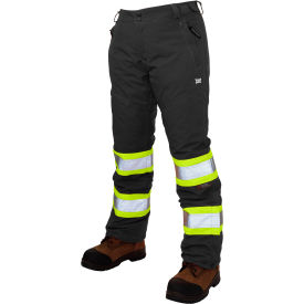 Insulated Flex Safety Pants, S, Black