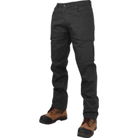 Tough Duck 360 Degree Stretch Waist Flex Twill Cargo Pants, 30"L Inseam, Black