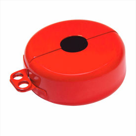 Gate Valve Lockout, Fits 1" - 2-1/2" Dia. Handles, Steel, Red