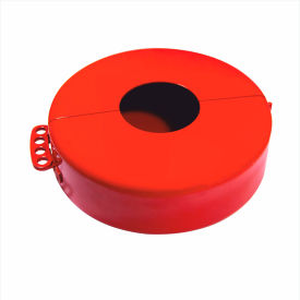 Gate Valve Lockout, Fits 5" - 6-1/2" Dia. Handles, Steel, Red