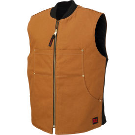 Moto Vest, 4 Pockets, Cotton/Polyester, MT, Brown