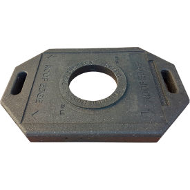 30 lb. Rectangular Base For Roof Edge Delineator Cone, Black
