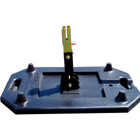 Rubber Base Sign Stand with Standard Latch Bracket Assembly, Black
