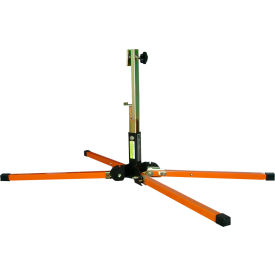 TrafFix Sign Stand with Step-N-Drop Legs & Universal Sign Holder, Black/Orange