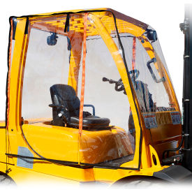 Forklift Enclosure, Vinyl, Large, 60"L x 52"W, Super Clear