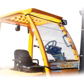Forkshield Forklift Universal Windshield, Vinyl, 33"L x 45"W, Super Clear