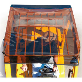Forklift Sun & Canopy Cover, Vinyl, 52-1/2"L x 46"W, Super Clear Tinted