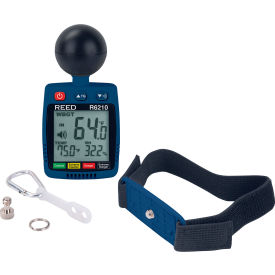 REED WBGT Heat Stress Meter, CR2032 Battery, Blue