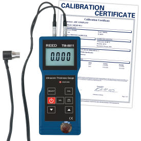 Ultrasonic Thickness Gauge & NIST, 0.004" Resolution