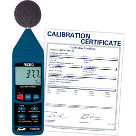 Data Logging Sound Level Meter & NIST, 6 AA Batteries, Blue
