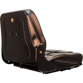 Concentric 355 Series Universal Fold-Down Back Seat, Vinyl, Black