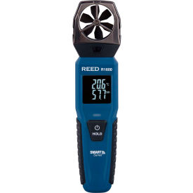 REED Vane Anemometer with Bluetooth 5.0 Connectivity, 4 AAA Batteries, Blue