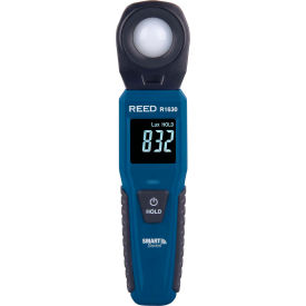 REED Light Meter with Bluetooth 5.0 Connectivity, 4 AAA Batteries, Blue