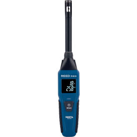 REED Thermo-Hygrometer with Bluetooth 5.0 Connectivity, 4 AAA Batteries, Blue