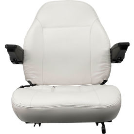 Concentric 440 Series High-Back Seat, Vinyl, Gray