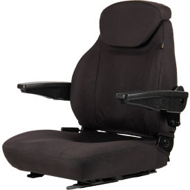 440 Series Premium High-Back Seat with Arm Rests, Cordura Fabric, Brown