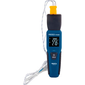 Thermocouple Thermometer with Bluetooth 5.0 Connectivity, 4 AAA Batteries, Blue