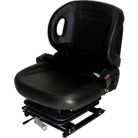390 Series High Profile Seat with Soft Suspension & Slide Rails, Foam, Black