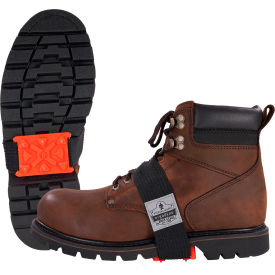 Trex 6317 Mid-Sole Ice Cleats with Tungsten Carbide Studs, One Size, Orange