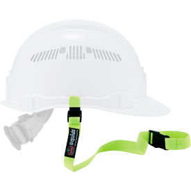 Squids 3150 Hard Hat Elastic Lanyard with Buckle, One Size, Lime, Pack of 10